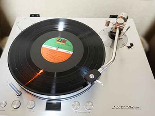菅野光亮トリオの冬の終わりに　レコード再生"