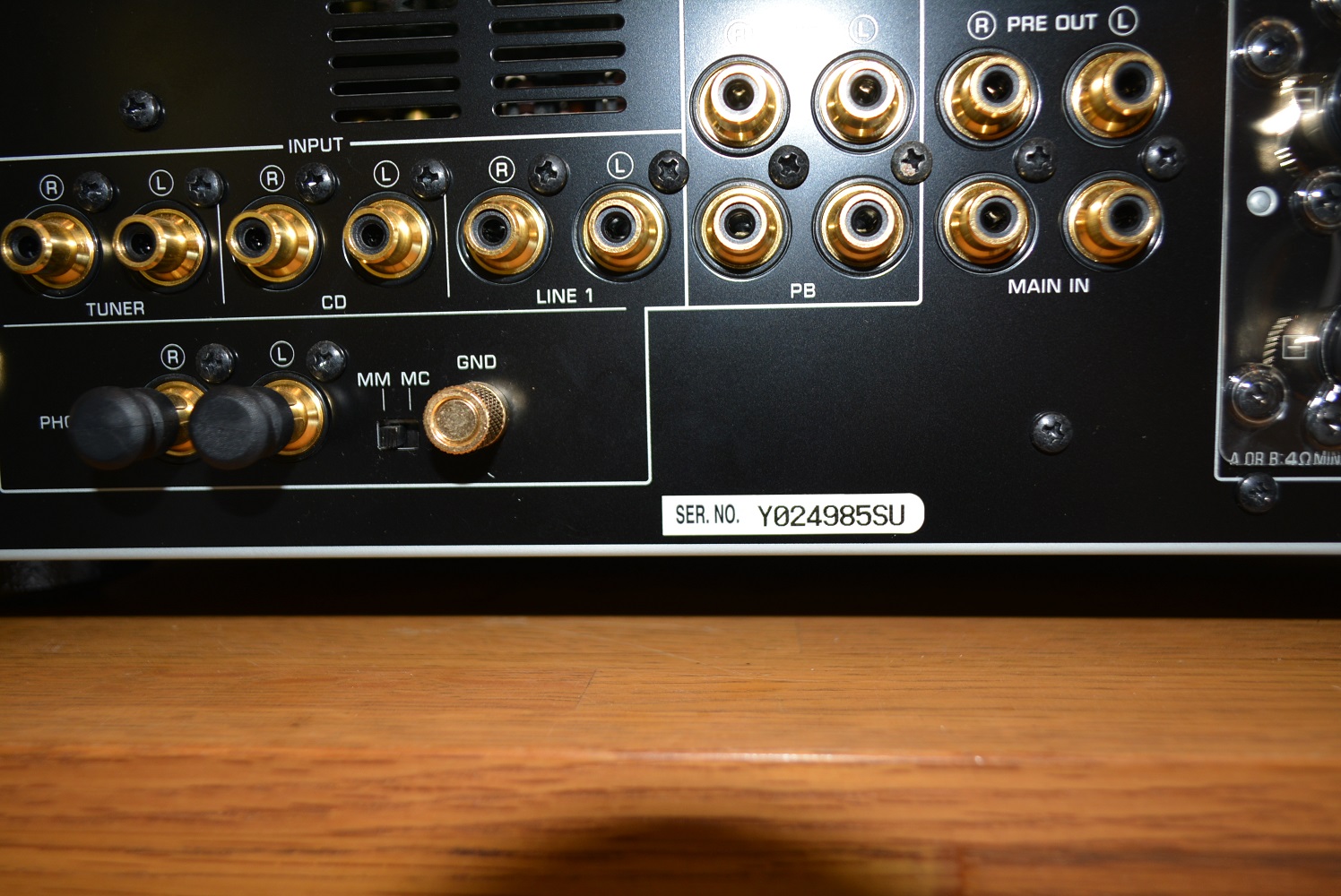 YAMAHA 中古品 プリメインアンプ A-S1100 シルバー サイドパネル