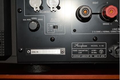 中古品  Accuphase  A-46
