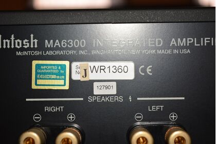 中古品 McIntosh MA6300