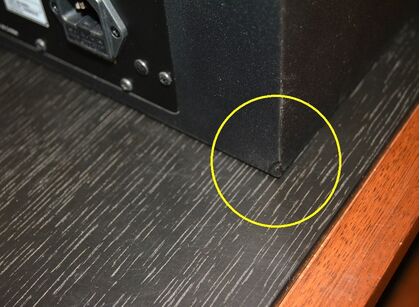 中古品 FOSTEX SUB-８ グリルネットカバー付き