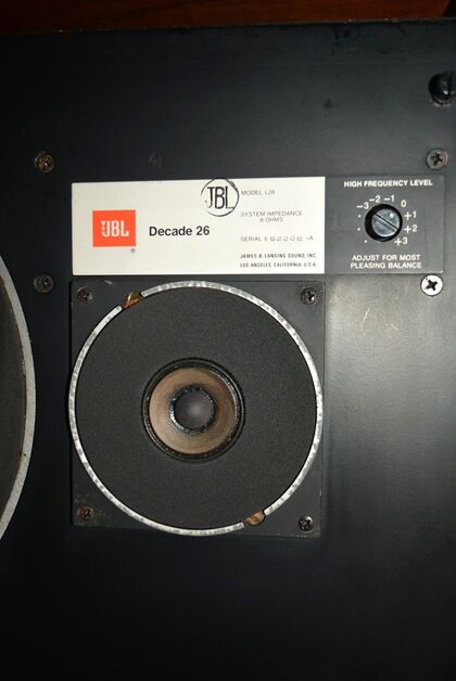 販売終了：中古品：JBL L26 Decade 2ウェイ・バスレフ型 グリルネット